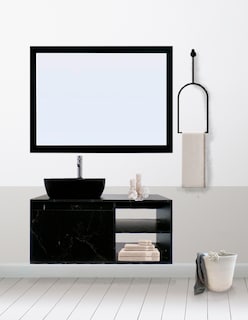 Foto 2 | Foto 2 | Gabinete de Baño con Lavabo y Espejo Decorativo Minimalista Marbella
