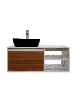 Foto 3 | Foto 3 | Gabinete de Baño con Lavabo y Espejo Decorativo Minimalista Marbella