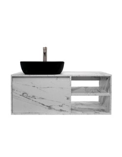 Foto 3 | Foto 3 | Gabinete de Baño con Lavabo y Espejo Decorativo Minimalista Marbella
