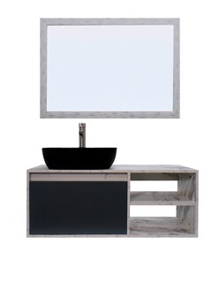 Foto 1 | Foto 1 | Gabinete de Baño con Lavabo y Espejo Decorativo Minimalista Marbella