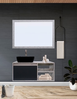 Foto 2 | Foto 2 | Gabinete de Baño con Lavabo y Espejo Decorativo Minimalista Marbella