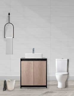 Foto 2 | Foto 2 | Gabinete Para Baño Con Lavabo Y Llave Minimalista Decomobil Varenna