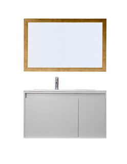 Foto 1 | Foto 1 | Gabinete De Baño Con Espejo Decorativo Minimalista Stannis