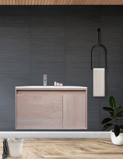 Foto 2 | Foto 2 | Gabinete Para Baño Con Lavabo Stannis Flotante Minimalista