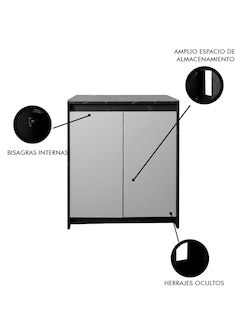 Foto 3 | Foto 3 | Gabinete De Baño Sin Lavamanos Y Llave Minimalista Varenna