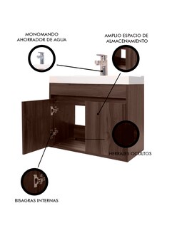 Foto 5 | Foto 5 | Gabinete Flotante Para Baño Decomobil Con Lavabo Y Monomando