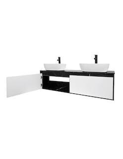 Foto 4 | Foto 4 | Gabinete Para Baño Con Doble Lavabo Anton Minimalista