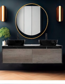 Foto 2 | Foto 2 | Gabinete Para Baño Con Doble Lavabo Minimalista Dorota