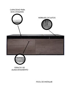 Foto 5 | Foto 5 | Gabinete De Baño Anton Sin Lavamanos Minimalista 120 Cm