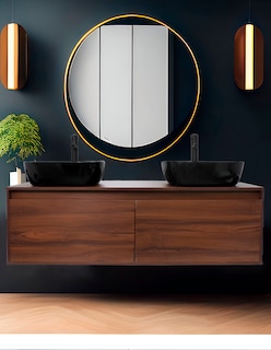 Foto 2 | Foto 2 | Gabinete Para Baño Con Doble Lavabo Anton Minimalista