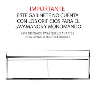 Foto 4 | Foto 4 | Gabinete De Baño Para Lavabo Dorota Sin Lavabo Ni Llave