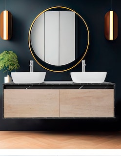 Foto 2 | Foto 2 | Gabinete Para Baño Con Doble Lavabo Minimalista Dorota