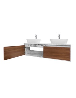 Foto 4 | Foto 4 | Gabinete Decomobil para Baño con Doble Lavabo Anton Minimalista