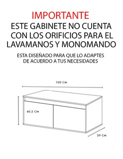 Foto 4 | Foto 4 | Mueble Gabinete 11 Para Baño Sin Ovalin Y Monomando