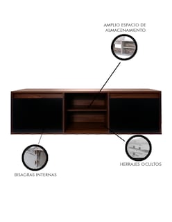 Foto 3 | Foto 3 | Gabinete De Baño Darcy De 140 Cm Minimalista Sin Lavamanos