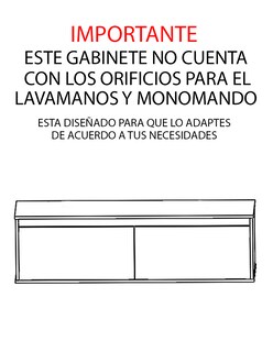 Foto 4 | Foto 4 | Gabinete De Baño Darcy De 140 Cm Minimalista Sin Lavamanos