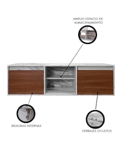 Foto 3 | Foto 3 | Gabinete De Baño Darcy De 140 Cm Minimalista Sin Lavamanos