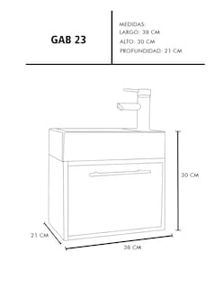 Foto 6 | Foto 6 | Gabinete De Baño Para Lavabo Minimalista Flotante Leanor