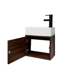 Foto 3 | Foto 3 | Gabinete De Baño Para Lavabo Minimalista Flotante Leanor