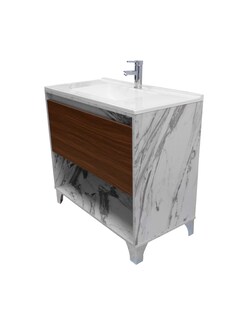 Foto 3 | Foto 3 | Gabinete De Baño Con Lavabo, Llave Y Cajon Minimalista Himalaya