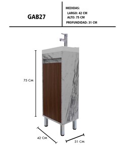 Foto 7 | Foto 7 | Gabinete Para Baño Nala Con Lavabo Minimalista