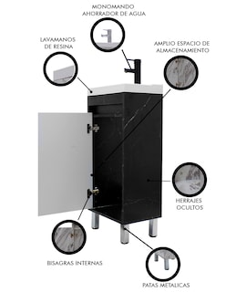 Foto 3 | Foto 3 | Gabinete Para Baño Nala Con Lavabo Minimalista