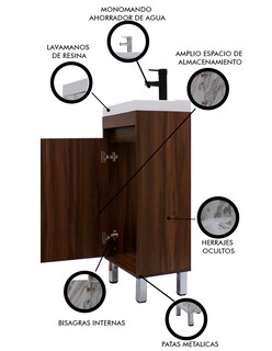 Foto 3 | Foto 3 | Gabinete Para Baño Nala Con Lavabo Minimalista