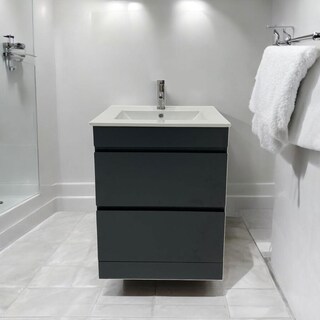 Foto 3 | Foto 3 | Mueble Gabinete Para Baño Lavamanos Lavabo Ovalín 2 Cajones