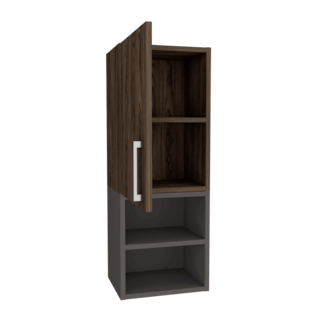 Foto 4 | Foto 4 | Gabinete de Baño Oporto Chocolate y Plata Oscuro X2 Virtual Muebles