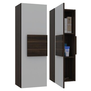 Foto 1 | Foto 1 | Gabinete de Baño Picasso Caoba y Blanco X2 Virtual Muebles