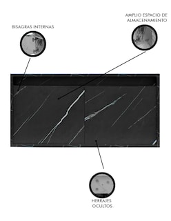 Foto 3 | Foto 3 | Gabinete De Baño Para Lavabo Sin Lavabo Ni Llave Simone Mueble Para Lavamanos