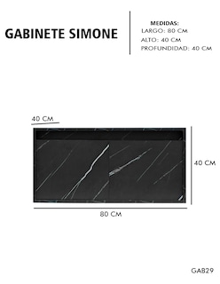 Foto 4 | Foto 4 | Gabinete De Baño Para Lavabo Sin Lavabo Ni Llave Simone Mueble Para Lavamanos