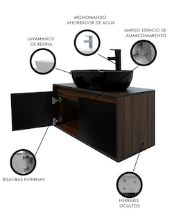 Foto 3 | Foto 3 | Gabinete Para Baño Con Lavabo Y Monomando Simone