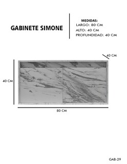 Foto 4 | Foto 4 | Gabinete De Baño Para Lavabo Sin Lavabo Ni Llave Simone Mueble Para Lavamanos