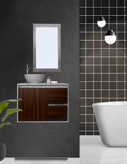 Foto 2 | Foto 2 | Gabinete Para Baño Calypso Ovalin Y Llave Minimalista, Gabinete Flotante Para Lavabo