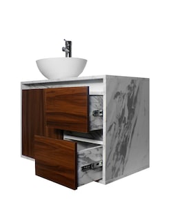 Foto 8 | Foto 8 | Gabinete Para Baño Calypso Ovalin Y Llave Minimalista, Gabinete Flotante Para Lavabo