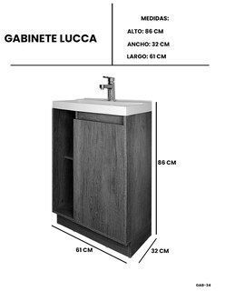 Foto 6 | Foto 6 | Mueble Gabinete Para Baño Con Lavabo Minimalista