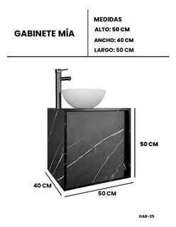 Foto 8 | Foto 8 | Gabinete Para Baño Mia Con Ovalin Y Llave Minimalista