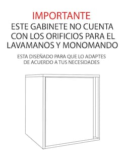 Foto 2 | Foto 2 | Gabinete Para Baño Minimalista Sin Ovalin Ni Llave Modelo Aaron