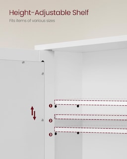 Foto 3 | Foto 3 | Mueble de Baño Vasagle con Espejo 13 X 56,5 X 58,5 cm Blanco - Venta Internacional