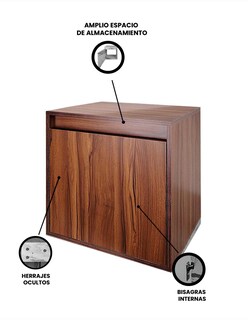 Foto 4 | Foto 4 | Gabinete De Baño Minimalista Sin Ovalin Ni Llave Modelo Adam