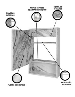 Foto 3 | Foto 3 | Gabinete para Baño Decomobil Blanco