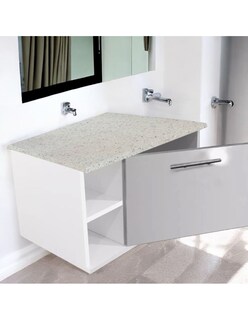 Foto 3 | Foto 3 | Gabinete Mueble MDF Mesa Tipo Vinil Gris Granito Puerta Gris