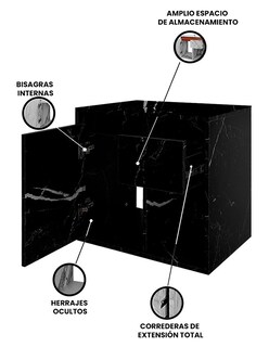 Foto 3 | Foto 3 | Gabinete Flotante Para Baño Modelo Carina Sin Llave Ni Ovalín