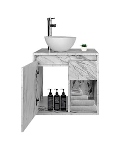 Foto 4 | Foto 4 | Gabinete Flotante Para Baño Con Monomando Y Ovalín Modelo Claire