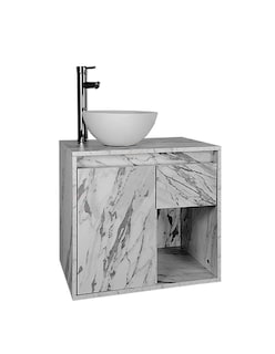 Foto 6 | Foto 6 | Gabinete Flotante Para Baño Con Monomando Y Ovalín Modelo Claire