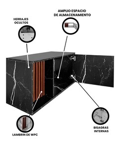 Foto 3 | Foto 3 | Gabinete Para Lavamanos Moderno Modelo Luke, Con Detalle En Lambrin