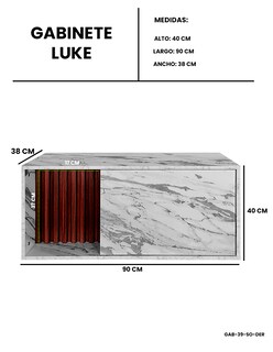Foto 7 | Foto 7 | Gabinete Para Lavamanos Moderno Modelo Luke, Con Detalle En Lambrin
