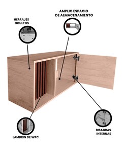 Foto 3 | Foto 3 | Gabinete Para Lavamanos Moderno Modelo Luke, Con Detalle En Lambrin