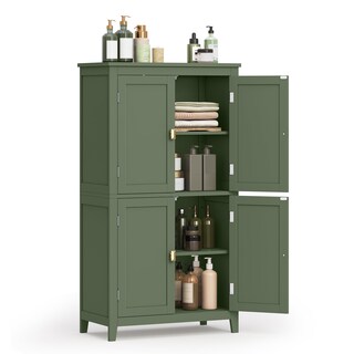 Foto 1 | Foto 1 | Gabinete De Almacenamiento De Piso Para Baño Vasagle Forest Green - Venta Internacional.